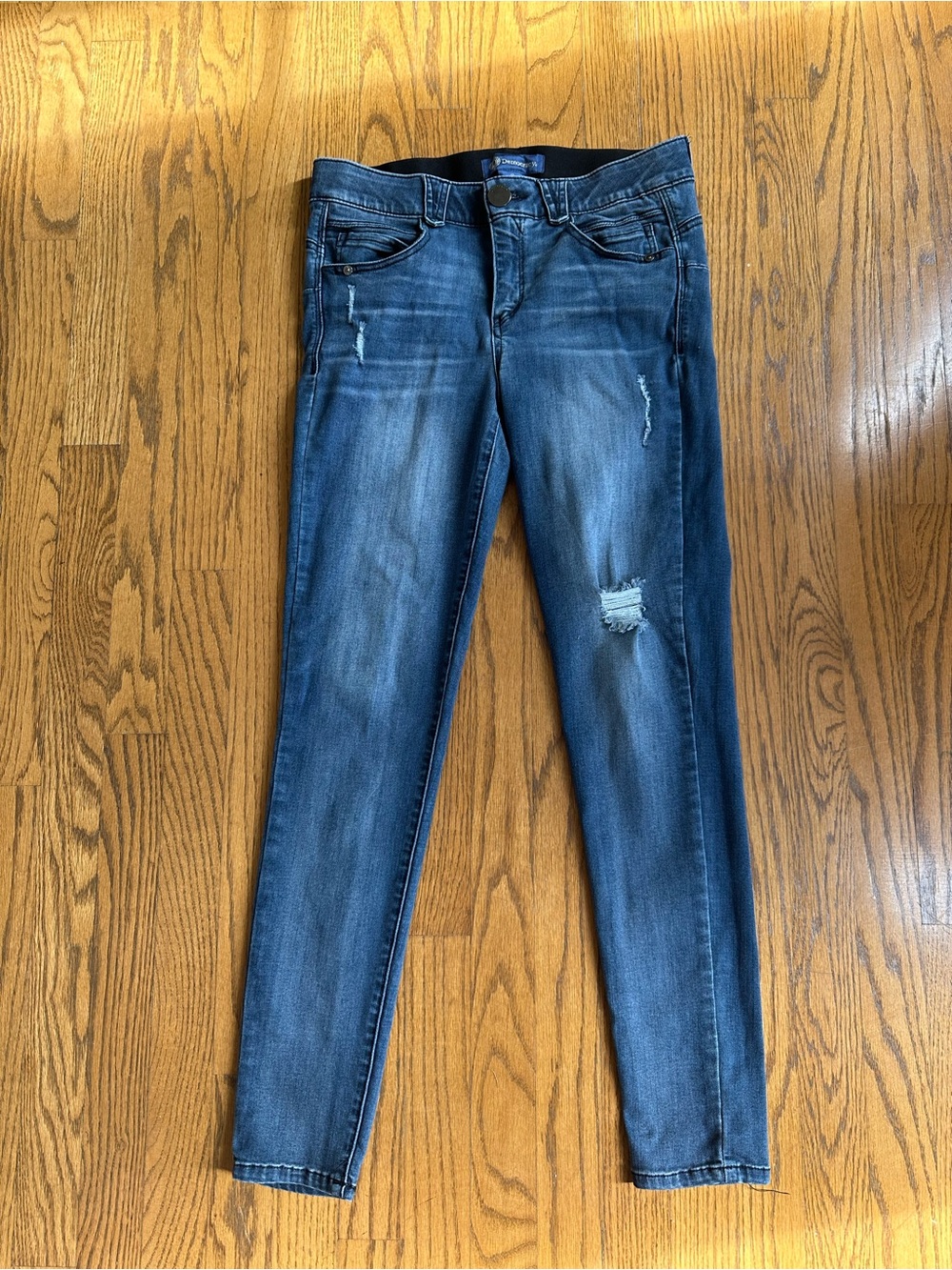 Democracy “Ab” solution distressed jeans